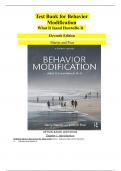 Test bank for behavior modification what it is and how to do it 11th edition martin and pear