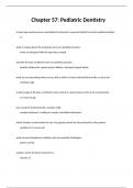 Chapter 57 Pediatric Dentistry&period;LATEST 2024 RATED A PLUS