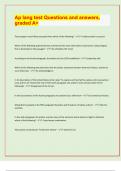 Ap lang test Questions and answers&comma;  graded A&plus;&sol; APPROVED EXAM PREDICTION PAPER&sol; 
