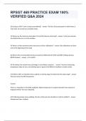 RPSGT 469 PRACTICE EXAM 100&percnt; VERIFIED Q&A 2024
