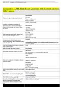 Georgette's - LMR Final Exam Questions with Correct Answers 2024 Update&period;