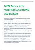 68W ALC / LPC VERIFIED SOLUTIONS 2023//2024