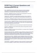 FICEP Part 2 Correct Questions and Answers&lpar;RATED A&rpar;