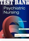 TEST BANK for Keltner’s Psychiatric Nursing 9th Edition by Debbie Steele ISBN 9780323791977 (Complete 36 Chapters)