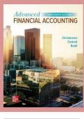 Test Bank for Advanced Financial Accounting 13th Edition By Theodore Christensen  2024-2025 study guide