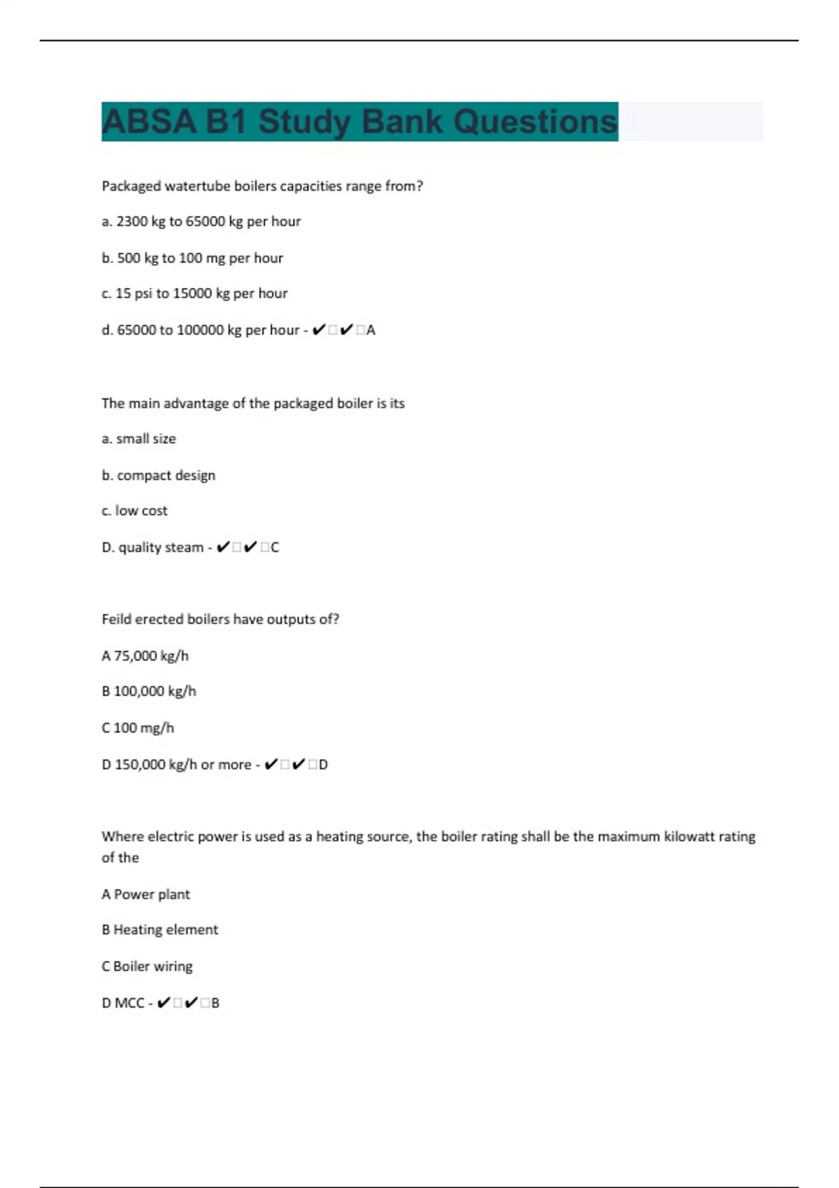 Absa Faqs.pdf ABSA B1| Study 286 Bank Questions With Complete Solutions|130 Pages ...