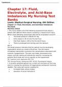 Chapter 17: Fluid, Electrolyte, and Acid-Base Imbalances My Nursing Test Banks