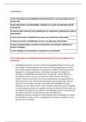 Toetsmatrijs samenvatting psychologie een inleiding jaar 1 periode 4