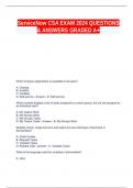 ServiceNow CSA EXAM 2024 QUESTIONS & ANSWERS GRADED A&plus;