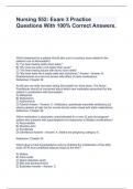 Nursing 552&colon; Exam 3 Practice Questions With 100&percnt; Correct Answers&period;