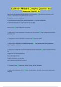 Guidewire Module 1 Complete Questions And Answers Graded A&plus;