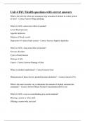 Unit 4 BYU Health questions with correct answers