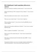 BYU Health part 2 unit 6 questions with correct answers