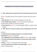 A & P Straighterline Exams Bundle Questions and Answers 100&percnt; Verified