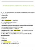 Straighterline Anatomy and Physiology II &lpar;Chapter 19&rpar; Exam Questions With Correct Answers