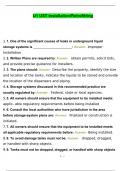 U1 UST Installation&sol; Retrofitting Exam Questions And Answers 100&percnt; Correct
