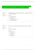 BIO 250 Final Exam (Microbiology) | 60 Questions With  100% Correct Answers | Latest Update | Graded A+