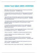 USAA Test Q&A 100&percnt; VERIFIED