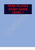 PEAK PILATES STUDY GUIDE LEVEL 1 2024 