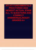 ATI FUNDAMENTALS PROCTORED 2023 NEWEST ACTUAL EXAM ALL 70 QUESTIONS AND ANSWERS 