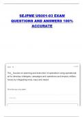  SEJPME US001-03 QUESTIONS WITH CORRECT ANSWERS LATEST UPDATE