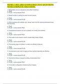 HOME CARE AIDE KNOWLEDGE TEST QUESTIONS WITH COMPLETE SOLUTIONS&period;
