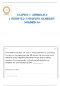 SEJPME II MODULE 2 QUESTIONS WITH CORRECT ANSWERS LATEST UPDATE