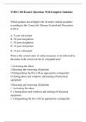 NURS 3106 Exam 1 Questions With Complete Solutions