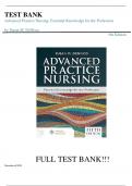 Test Bank For Advanced Practice Nursing: Essential Knowledge for the Profession 5th Edition by Susan M. DeNisco||ISBN NO:10,1284264661||ISBN NO:13,978-1284264661||All Chapters||Complete Guide A+
