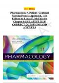 Test Bank Pharmacology A Patient-Centered Nursing Process Approach, 11th Edition by Linda E. McCuistion Chapter 1-58