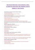 HESI MILESTONES REAL EXAM VERSION( 2) WELL  ELABORATED QUESTIONS AND ANSWERS ALREADY  GRADED A+ 2024 UPDATE.