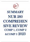 Summary Nur 280 comprehensive review comp 1 comp 2 comp 3 Latest Updated 2023