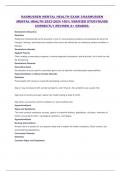 RASMUSSEN MENTAL HEALTH EXAM 3&sol;RASMUSSEN  MENTAL HEALTH 2023-2024 100&percnt; VERIFIED STUDYGUIDE  CORRECTLY REVISED A&plus; GRADED&period;