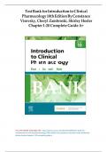 Test Bank for Introduction to Clinical Pharmacology 10th Edition By Constance Visovsky, Cheryl .