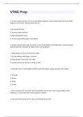 VTNE Prep exam 2024 with 100&percnt; correct answers