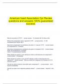 AHA BLS CERTIFICATION BUNDLED EXAM QUESTIONS AND ANSWERS.