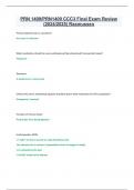 PRN 1409&sol;PRN1409 CCC3 Final Exam Review &lpar;2024&sol;2025&rpar; Rasmussen 
