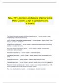 QAL B License-Landscape Maintenance Pest Control verified package.