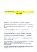      BECC MOD 4 questions and answers latest top score.