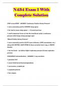 N434 Exam 1 With Complete Solution