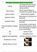 KINS EXAM 2&colon; ANKLE&sol;FOOT&sol;LOWER LEG EXAM REVIEW