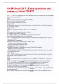 SNSP SonicOS 7 &vert; Exam questions and answers &vert; latest 2024&sol;25