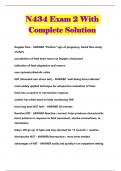 N434 Exam 2 With Complete Solution