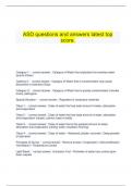   ASD questions and answers latest top score.
