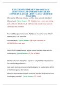 LINUX ESSENTIALS LPI 010-160 EXAM QUESTIONS AND CORRECT DETAILED ANSWERS &lpar;LATEST UPDATE 2024&rpar; VERIFIED ANSWERS