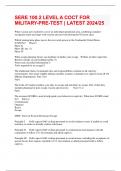 SERE 100&period;2 LEVEL A COCT FOR MILITARY-PRE-TEST &vert; LATEST 2024&sol;25