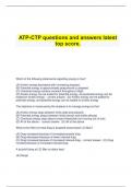   ATP-CTP questions and answers latest top score.