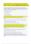 CST NYSTCE Exam Questions and Answers Latest Updated 2024&sol;2025 &lpar;SOLVED&rpar;