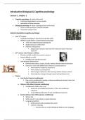 Cognitive psychology part notes from lectures and book (syllabus)