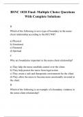 BSNC 1020 Final: Multiple Choice Questions With Complete Solutions